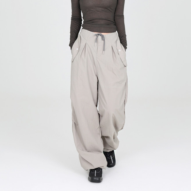 Dotif 羅紋尼龍長褲 P24FW1-A0531