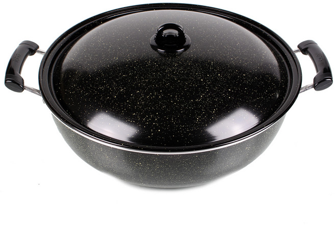 삐아또 업소용 대형 코팅 볶음팬, 55cm, 1개