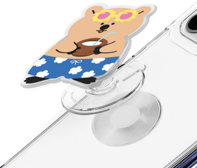 트라이코지 쿼카 여름 휴가 아크릴 체인지톡, 쿼카 여름 휴가 코코넛, 1개