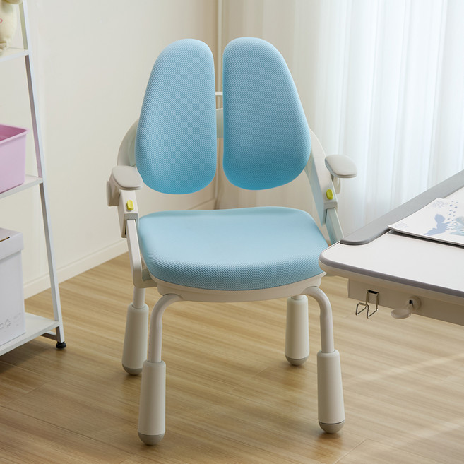 루나랩키즈 집중력 바른자세 크레용 의자, 블루