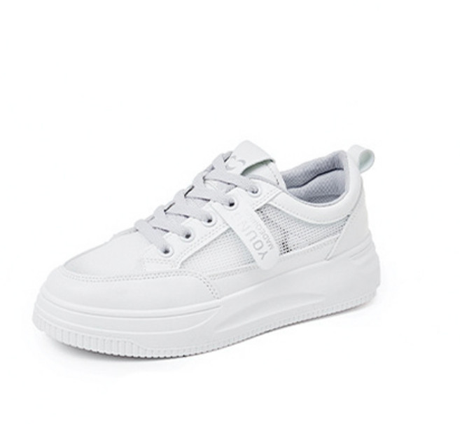 디오픈 심플 화이트 플랫폼 스니커즈 YT_RE457