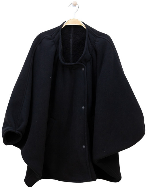 베이비꼬 코트형 겨울 아기띠워머, 블랙