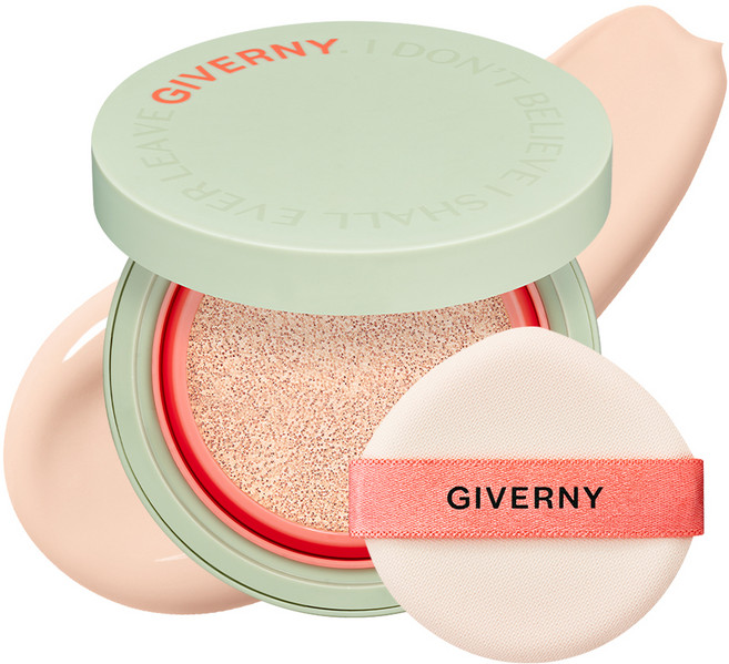 지베르니 밀착 커버 쿠션 파운데이션 12g, 17C 포슬린, 1개