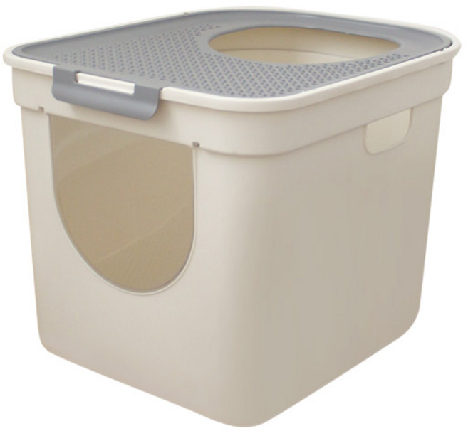 뚜또가또 고양이 초대형 사막화 방지 화장실, 화이트, 1개