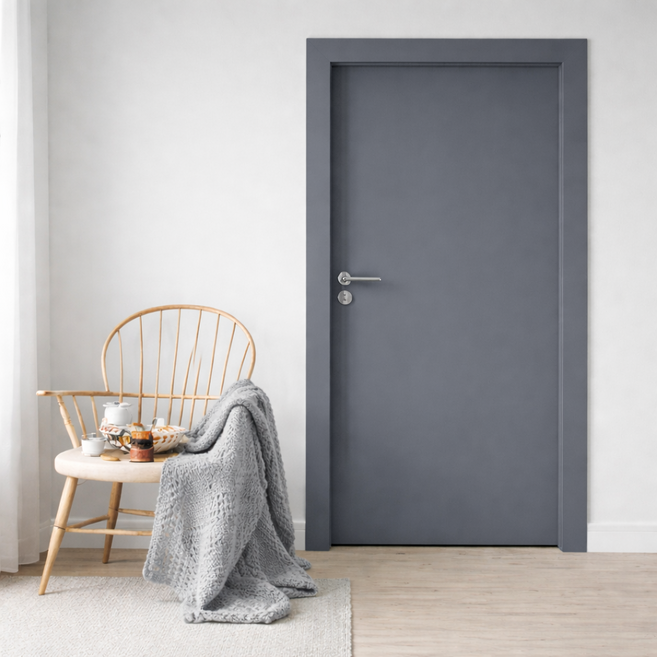 시트몰이 현관문 시트지, 블루 그레이