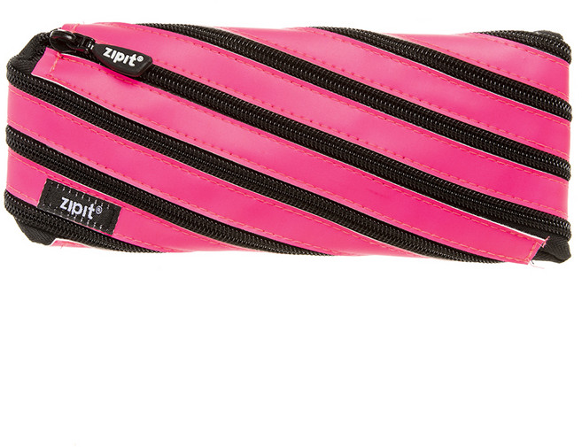 집잇 메탈릭네온 파우치 겸 필통, 핑크, 1개