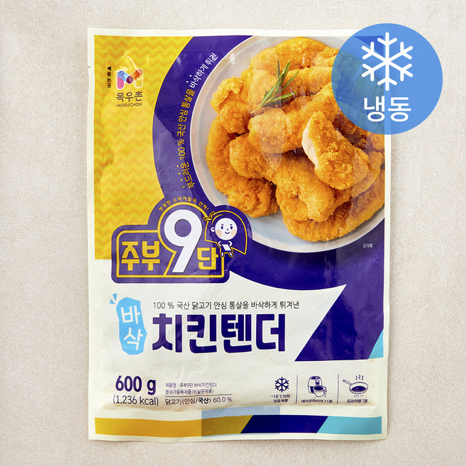 주부9단 바삭 치킨텐더 (냉동), 600g, 1개