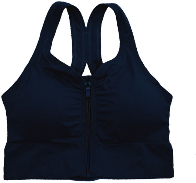 글램공감 다이너 앞지퍼 스포츠 브라탑 노와이어 브라렛