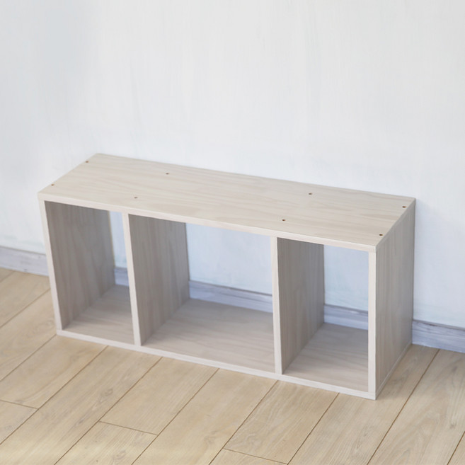 양지가구 모모필 책장, 워시, 3단