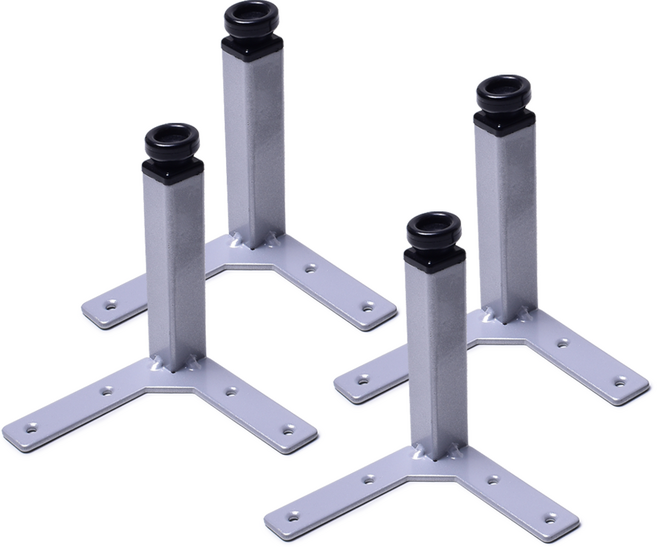 손잡이세상 철재 Y자 가구다리 실버 100mm, 4개