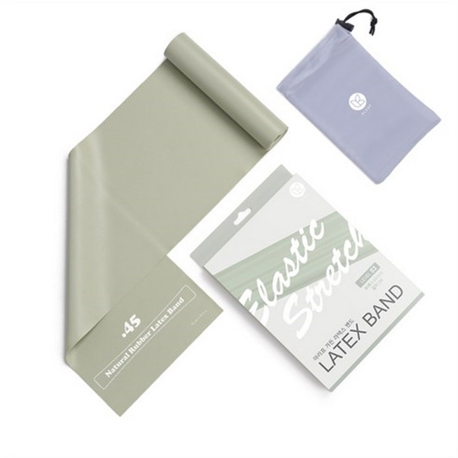 ALEAF Garden 乳膠健身帶 2.0 2m x 0.45mm, 1個, 春綠色