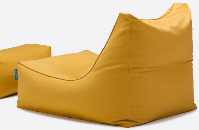 폴리몰리 코튼 빈백 1인용 대형 순면 소파 607C, 클래식옐로우