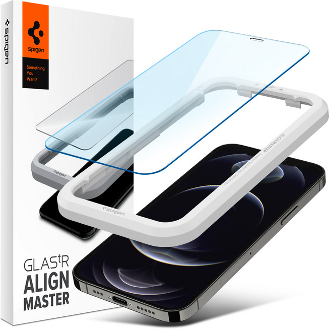 슈피겐 글라스tR 얼라인마스터HD 강화유리 휴대폰 액정보호필름 AGL01913, 1개