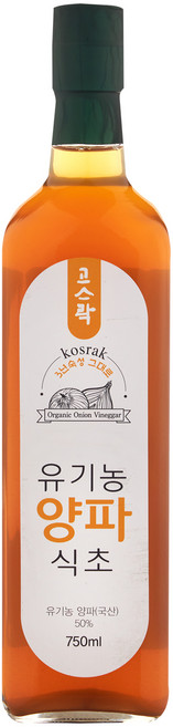 고스락 유기농 양파식초, 1개, 750ml