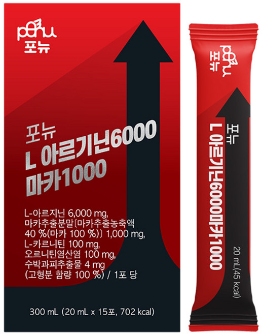 포뉴 L 아르기닌 6000 마카 1000 15p, 300ml, 1개