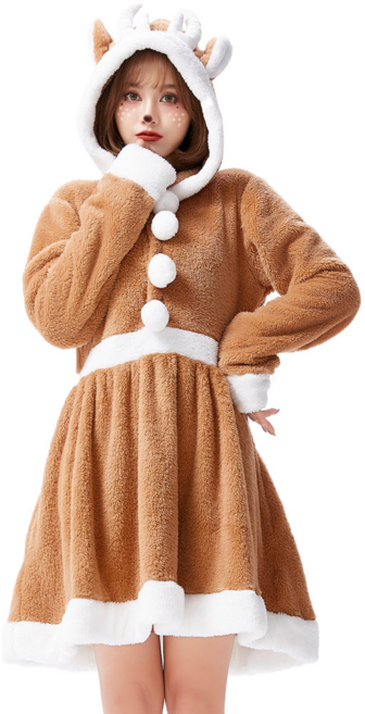 칸타유니버스 루돌프 코스프레 미니원피스