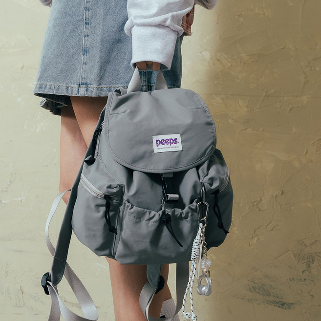 peeps 女性用輕巧後揹包, 灰色