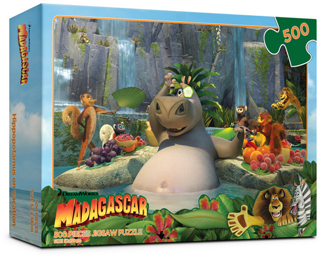 알록퍼즐 마다가스카 직소퍼즐 AL5305, 휴가 하마, 500피스, 1개