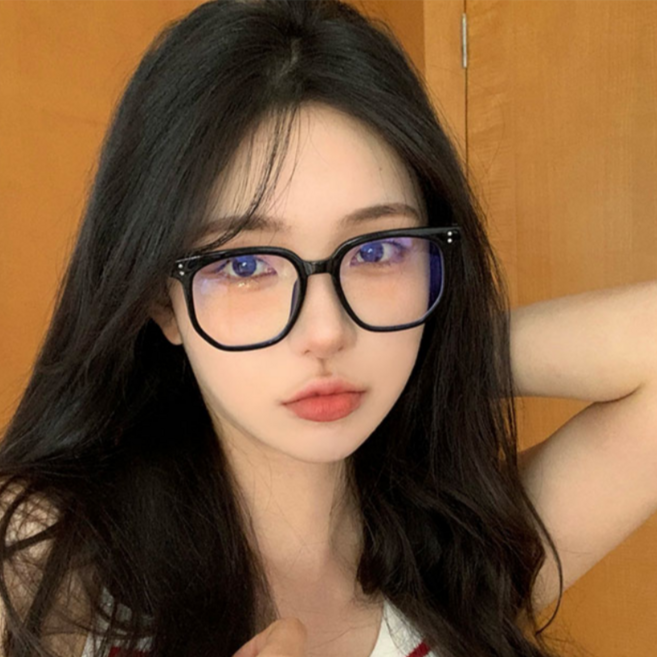 大牛角框防藍光眼鏡