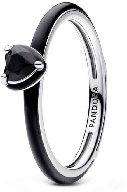 Pandora ME系列 脈輪之心戒指 193088C01 黑色 58mm (附提袋+訊息卡+保證書)