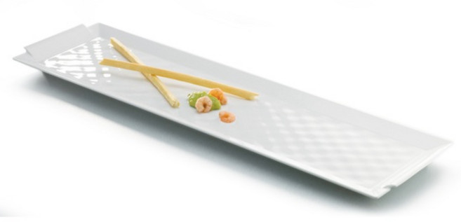 레볼 봄베이 직사각접시, 1개, 화이트