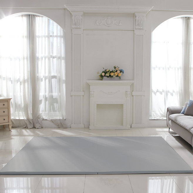 키즈아이 유아용 점보 빅 매트 항균형 2단, 그레이