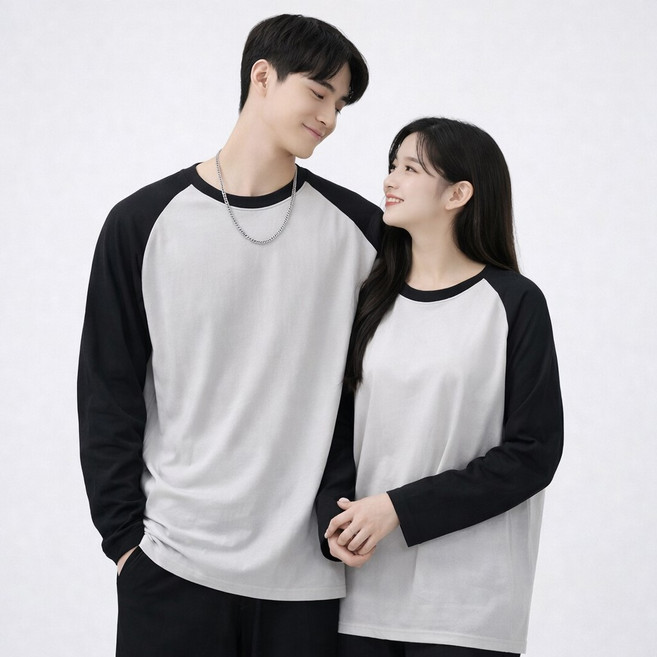 언헤브 남녀공용 나그랑 긴팔 티셔츠