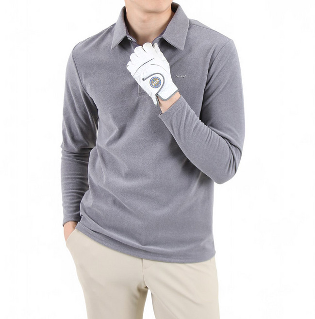 버팔로 남성용 미세기모 아웃도어 골프 카라 티셔츠 YDHL622