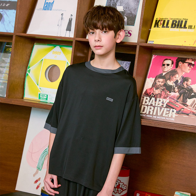 메종마밤 박스로고 쿨 7부 실내복 상하의 세트