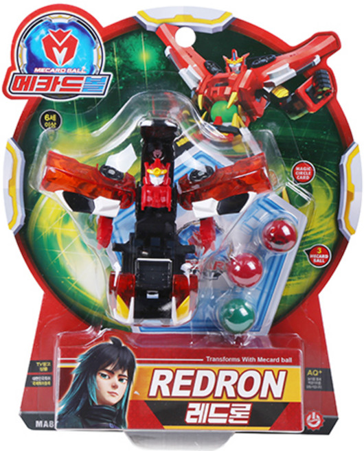 메카드볼 레드론 로봇장난감, 혼합색상, 1개