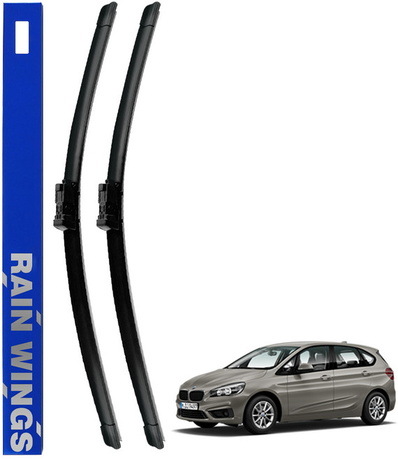 RAIN WINGS BMW專用前雨刷組 F62, BMW 2系列AT F45 (2015年~2021年)