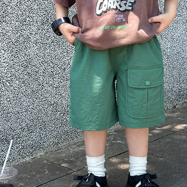 조이멀티 엠케이 아동용 버뮤다카고 바스락 5부 와샤 밴딩 반바지