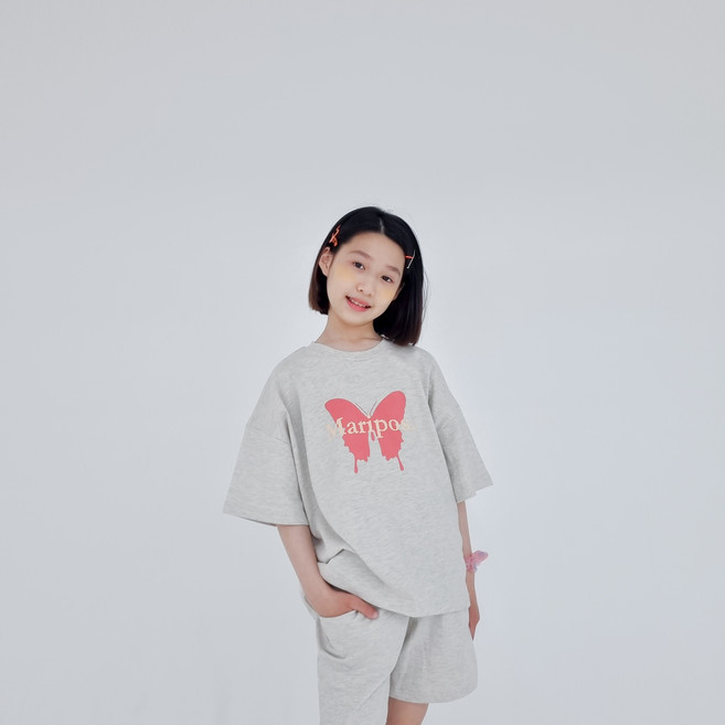 EVERYDAY FANCY 女童透氣夏季Mariposa上下套裝