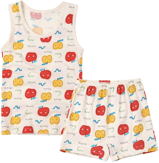 위드오가닉 아동용 런닝 + 사각 팬티 세트