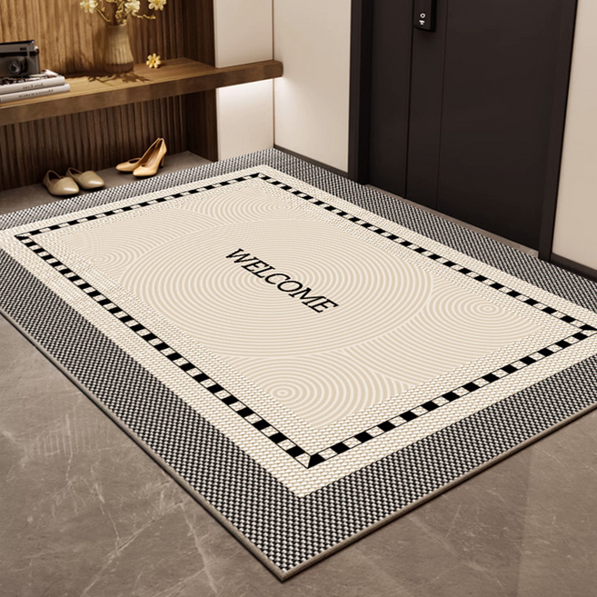 난리시스터즈 호텔 웰컴 발판 업소용 현관매트, 잉크브로케이드 크리스탈, 1개