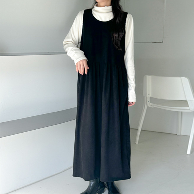 봉봉스토리 여행의시작 나시 골덴 임산부 원피스