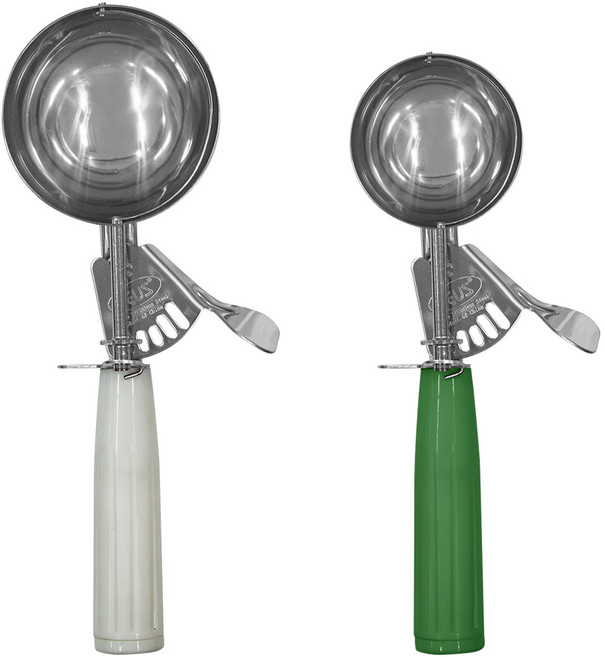 제우스 아이스크림스쿱 6호 + 12호 세트, 화이트(6호), 그린(12호), 1세트