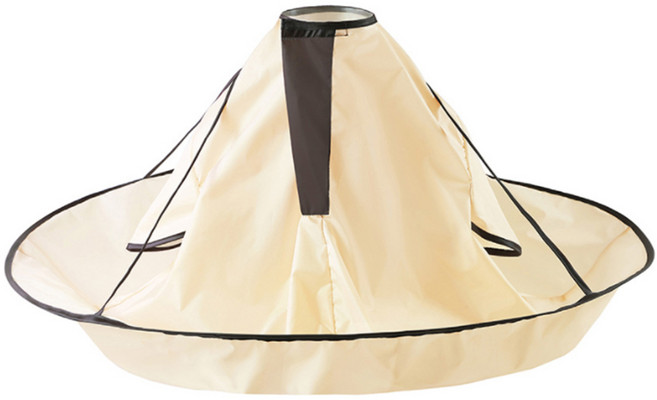 데일리프렌즈 셀프미용 미용망토, 베이지 + 브라운, 1개