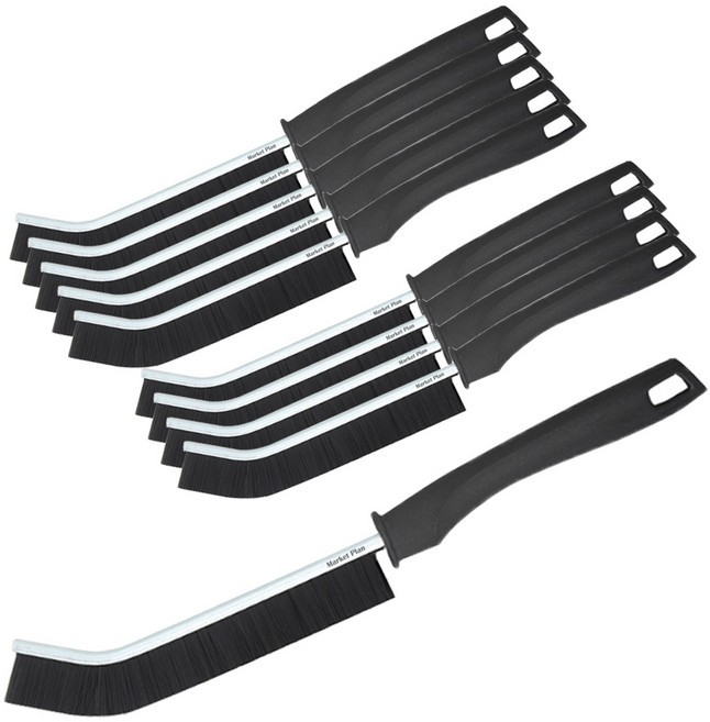 마켓플랜 틈새브러쉬 청소솔, 블랙, 10개