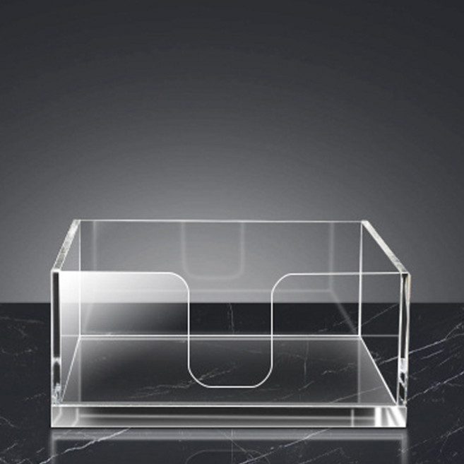마켓피오 아크릴 투명 뉴디자인 냅킨통, 타입9, 1개