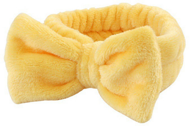 포에버빈 리본 세안밴드, 1개, 옐로우