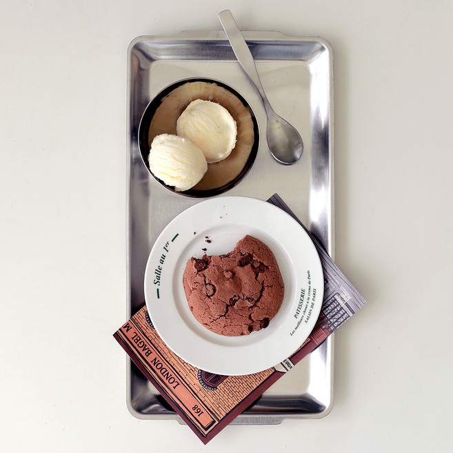 이우아여사 어반 304스텐 사각 플레이트, 단색, 1개