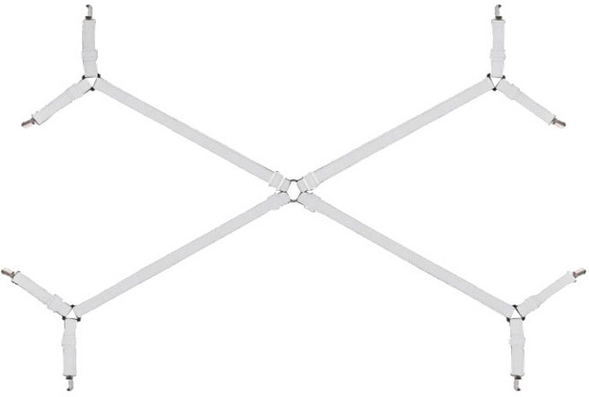 침대시트 고정집게 4방향, 화이트, 1개