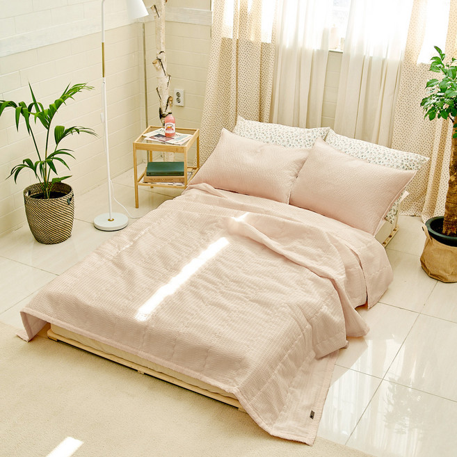 심플럭스 썸머워싱 시어서커 차렵이불 + 베개커버 세트