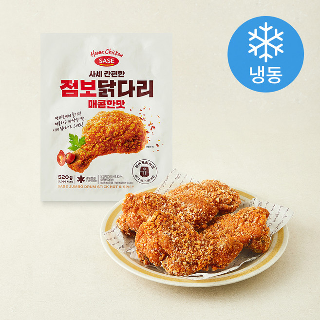 사세 간편한 점보닭다리 매콤한맛 (냉동), 520g, 1개