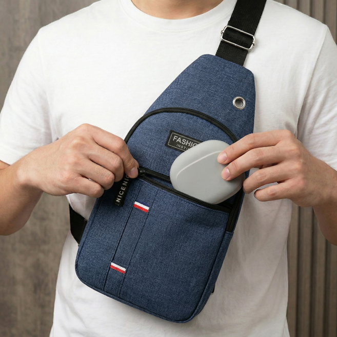 벨리안 여행용 크로스 슬링백 힙색 + 실리콘 파우치 세트