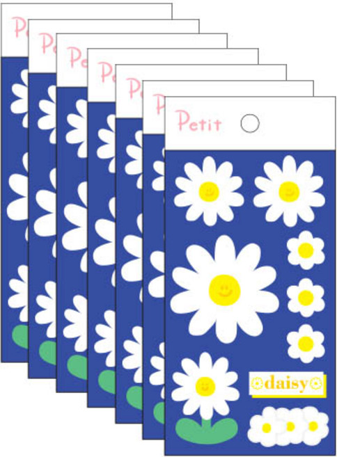 Petit 設計大重點貼紙 雛菊 PD857, 混合顏色, 7個