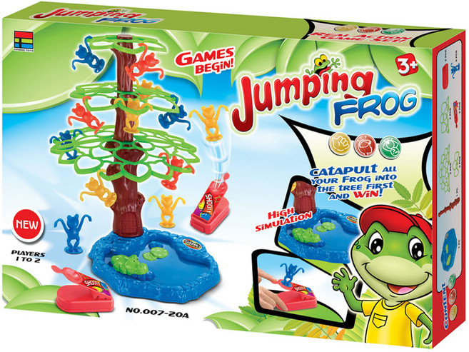 성광 점프하는 개구리 보드게임, 혼합 색상, 1개