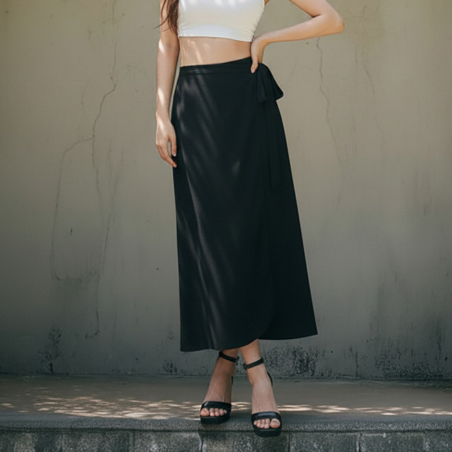 페이퍼먼츠 클라르 소프트 랩 스커트 14049