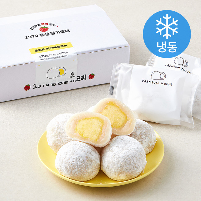 통째로 파인애플 모찌 (냉동), 70g, 1개, 6개입